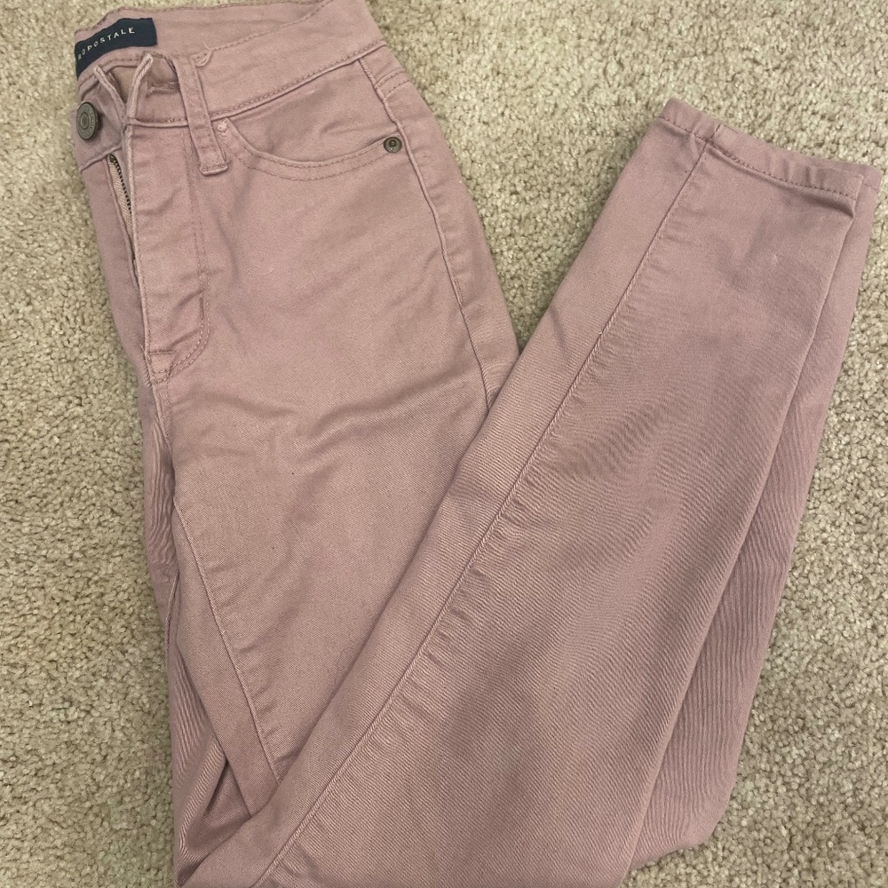 Pink Aeropostale skinny jeans size 000